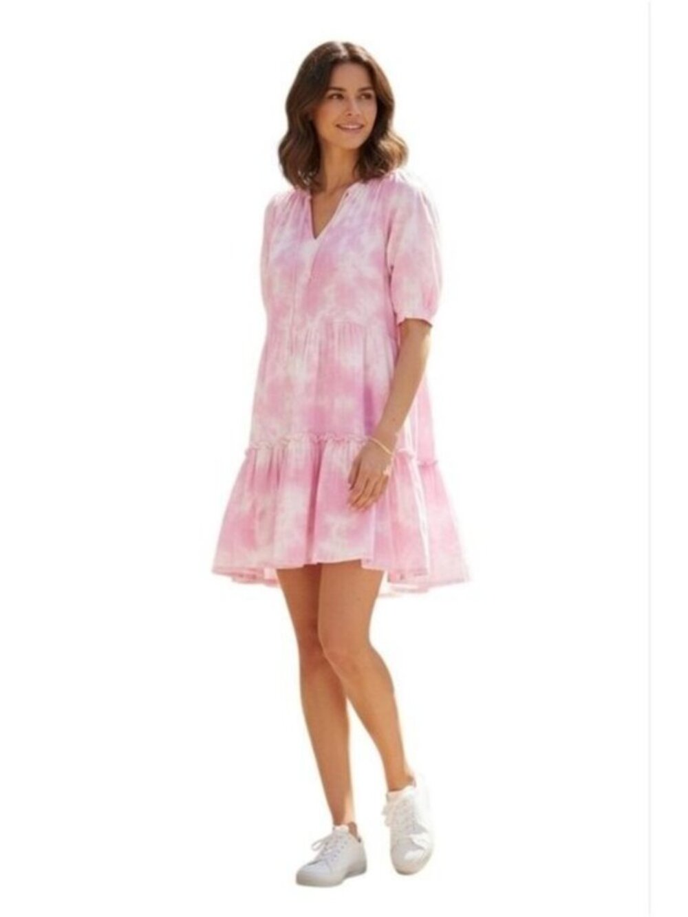 Generation Love Kaitlyn Mini Dress Tie Dye Pink Size Small